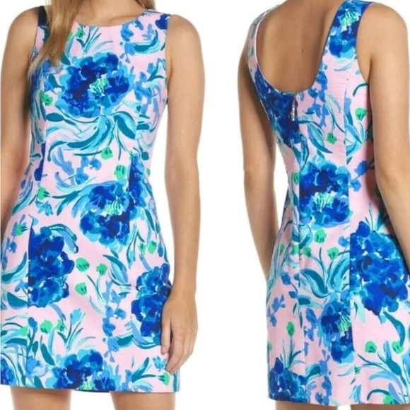 Lilly Pulitzer | Dresses | Lilly Pulitzer Mila Stretch Shift Blue And